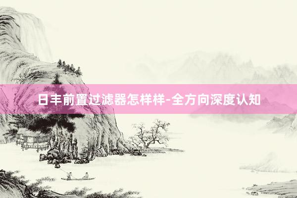 日丰前置过滤器怎样样-全方向深度认知